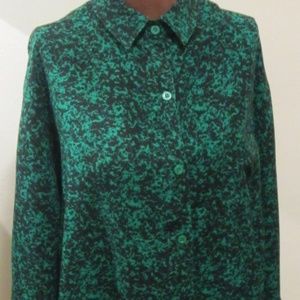 Vintage 80's Express Rayon Shirt Oversized  M L